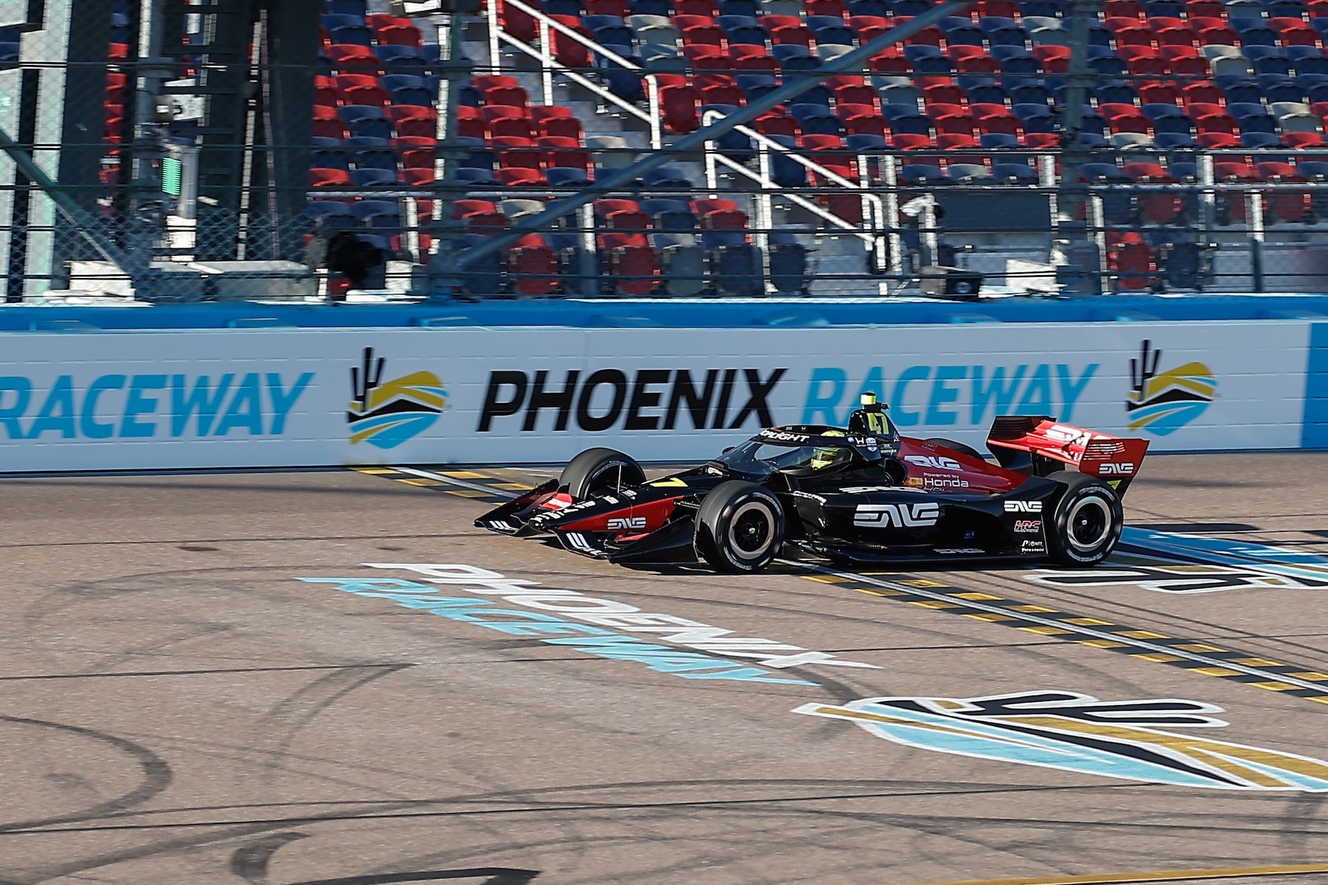 AVONDALE, AZ - MARCH 06: Mick Schumacher (#47 Rahal Letterman Lanigan Racing Honda) drives during practice for the IndyCar Series Grand Prix of Phoenix Good Ranchers 250 on March 6, 2026 at Phoenix Raceway in Avondale, Arizona. (Photo by Kevin Abele/Icon Sportswire via Getty Images)