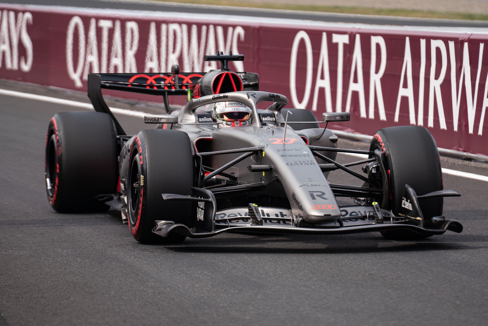 Audi Revolut F1 Team driver #27 Nico Hulkenberg from Germany at the 2026 Formula 1 Japanese Grand Prix, round 3 of the FIA Formula 1 World Championship, at Suzuka Circuit in Suzuka, Japan, on March 29, 2026. (Photo by Wan Mikhail Roslan/NurPhoto)