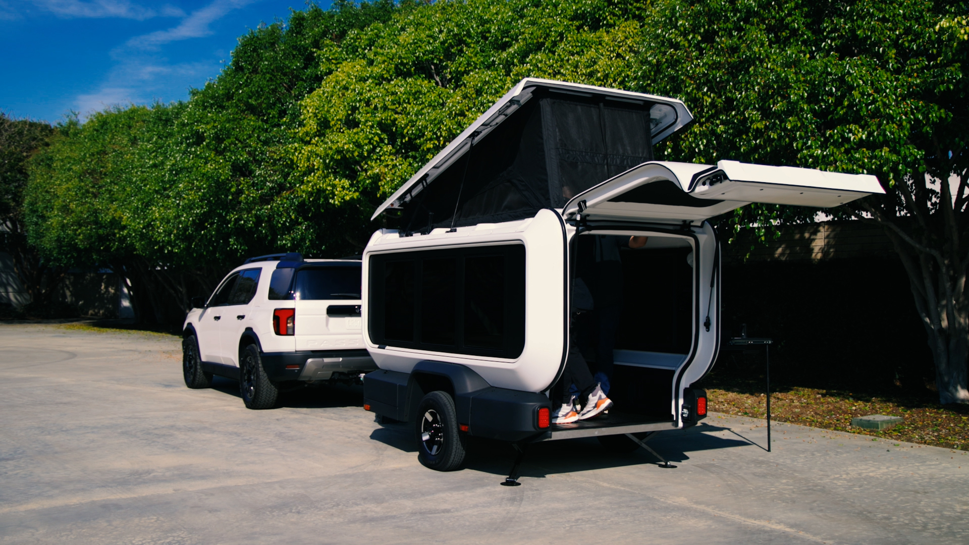 The Honda Base Station Prototype, an entirely new towable travel trailer designed to democratize outdoor adventures.