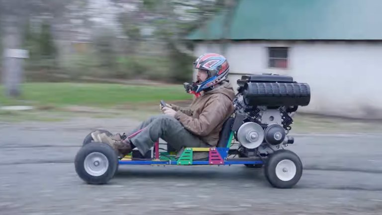 Go-kart with Chinese diesel V-Twin