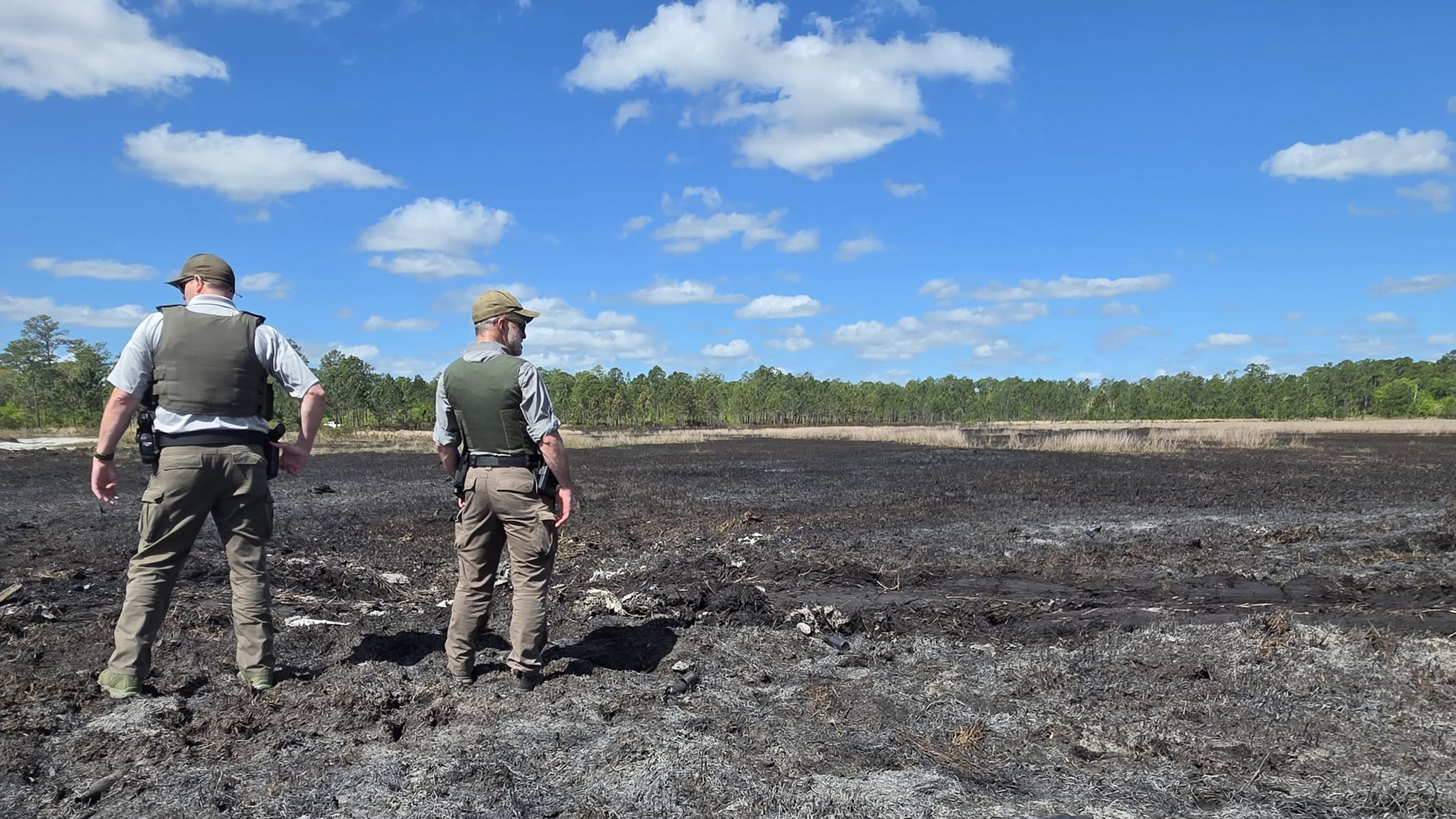 Grassy Pond fire in Ocala National Forest