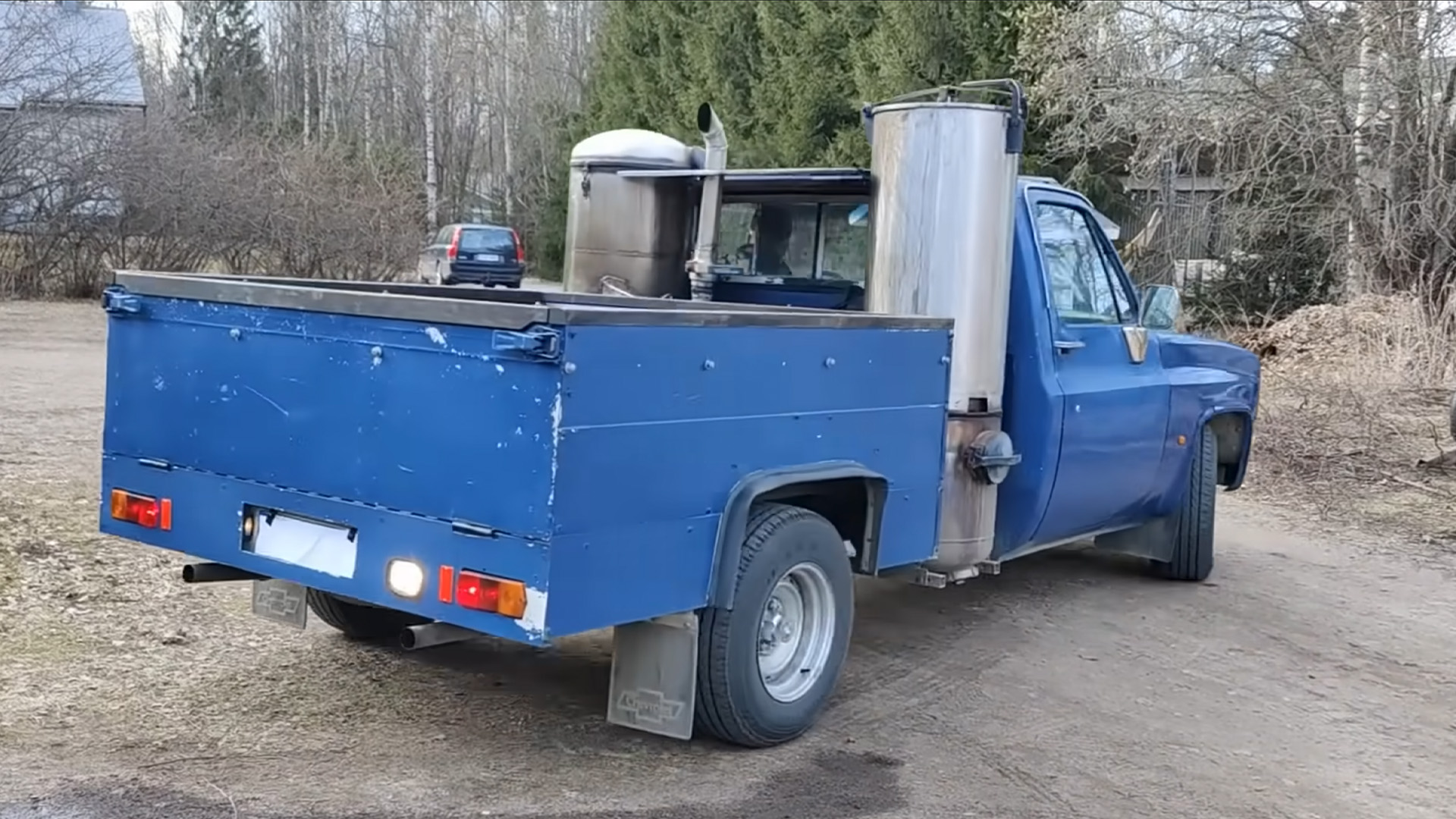 Chevrolet pickup that runs on firewood