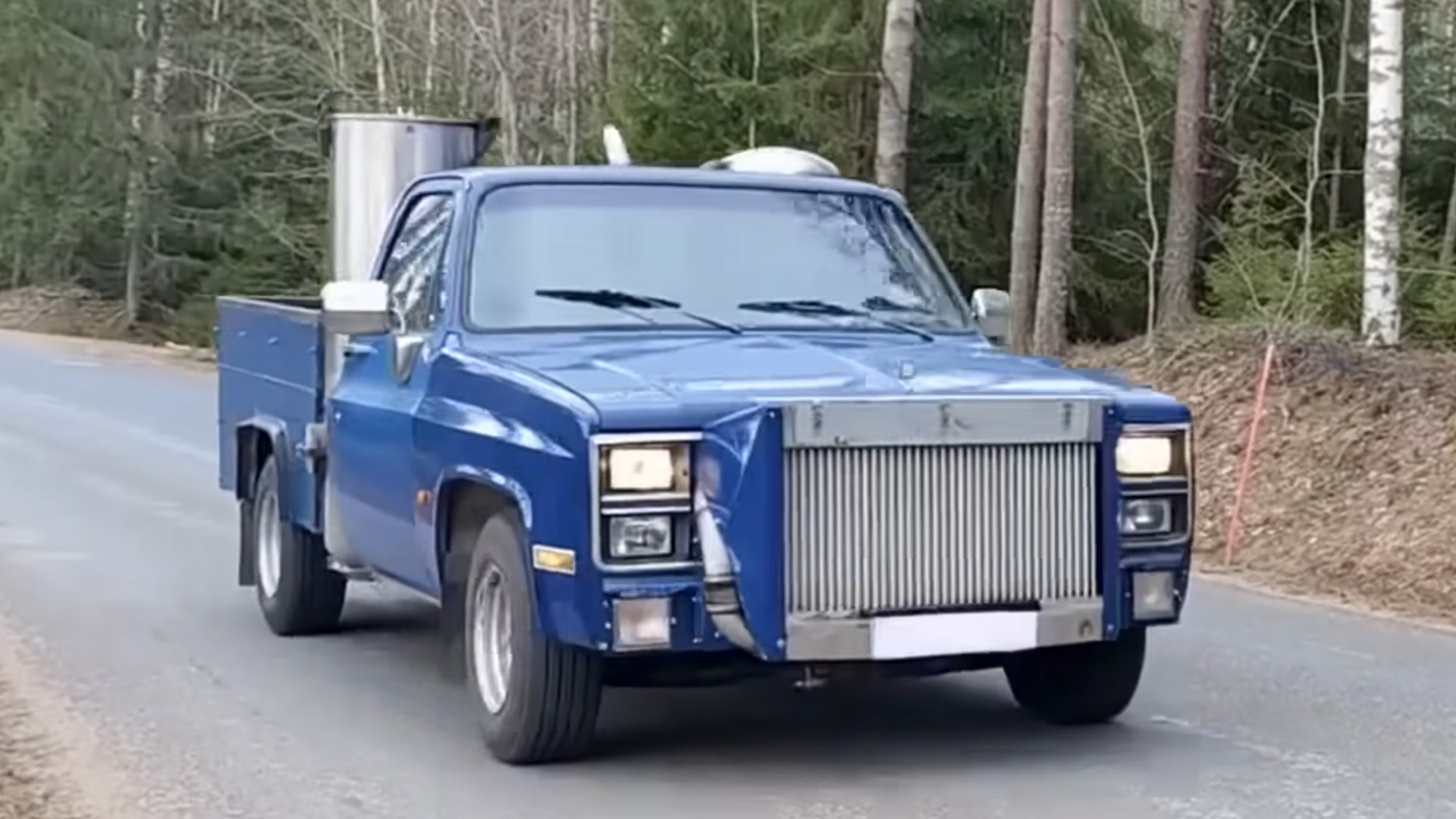 Chevrolet pickup that runs on firewood