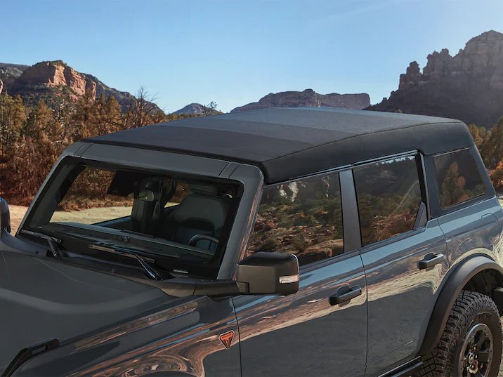 Ford Bronco with twill top.