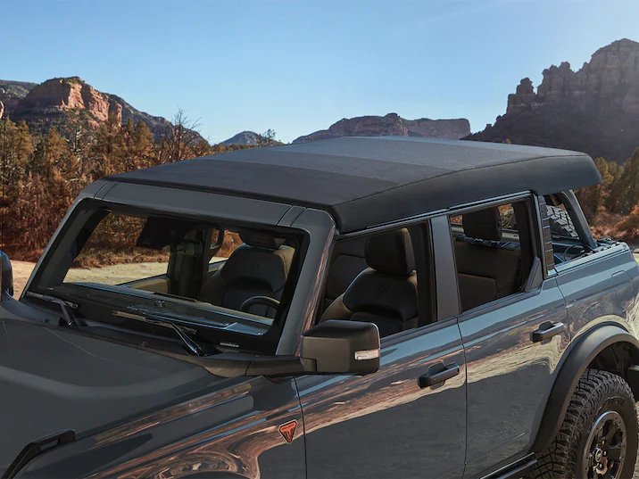 Ford Bronco with twill top.
