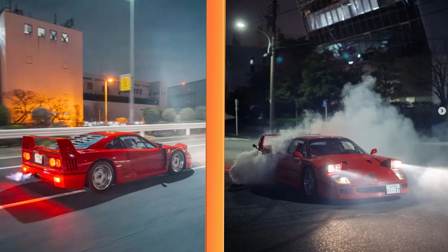 Lewis Hamilton Build Lewis Hamilton Mobs a Ferrari F40 in His Own New 'Tokyo Drift' Video