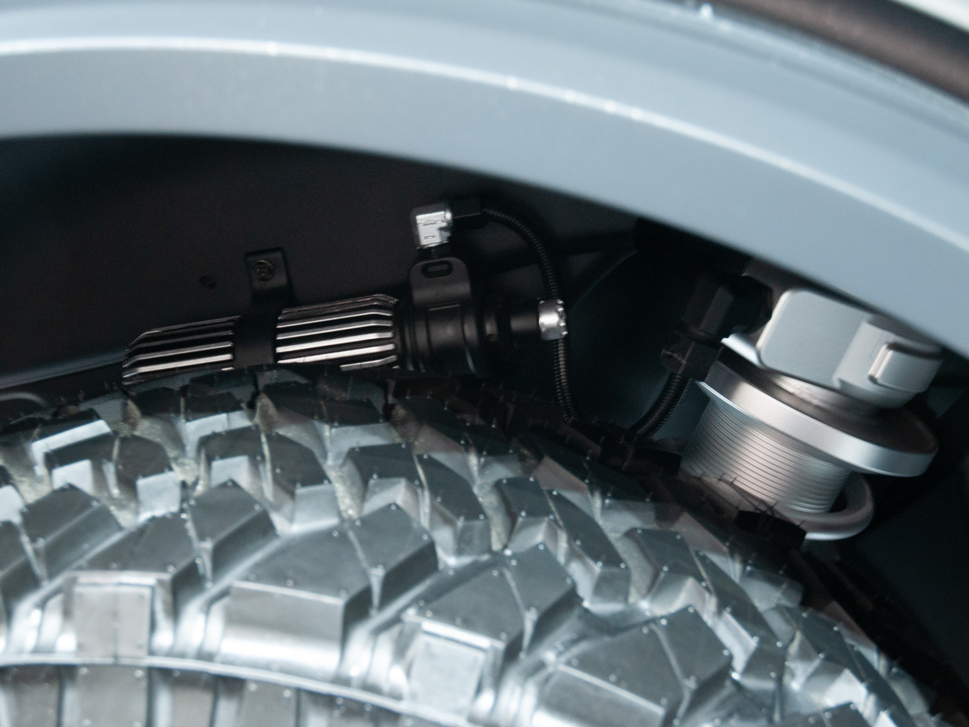 Hyundai Boulder concept suspension detail.