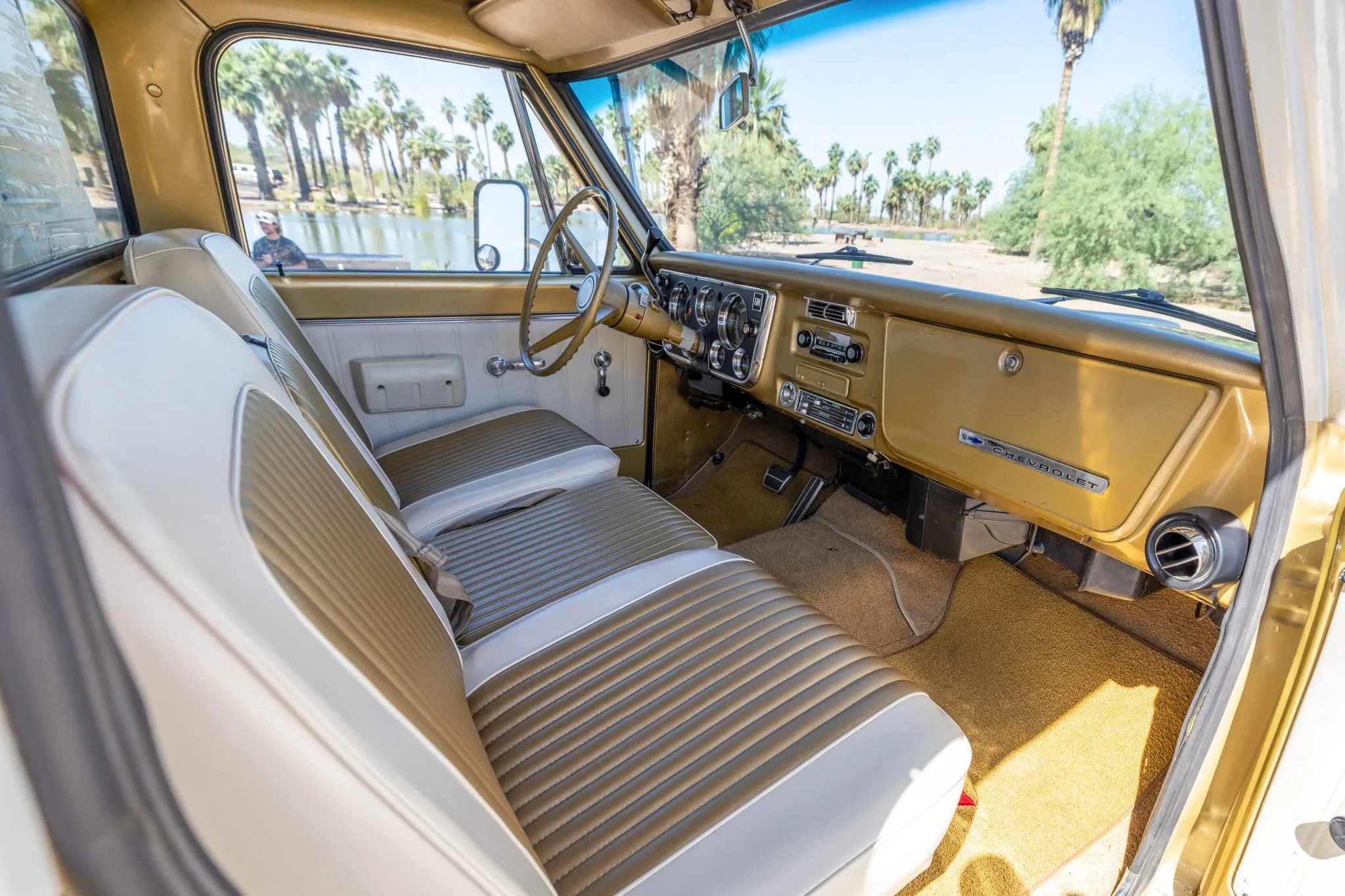 1968 Chevy C20 with a 1966 Del Rey Sky Lounge Camper