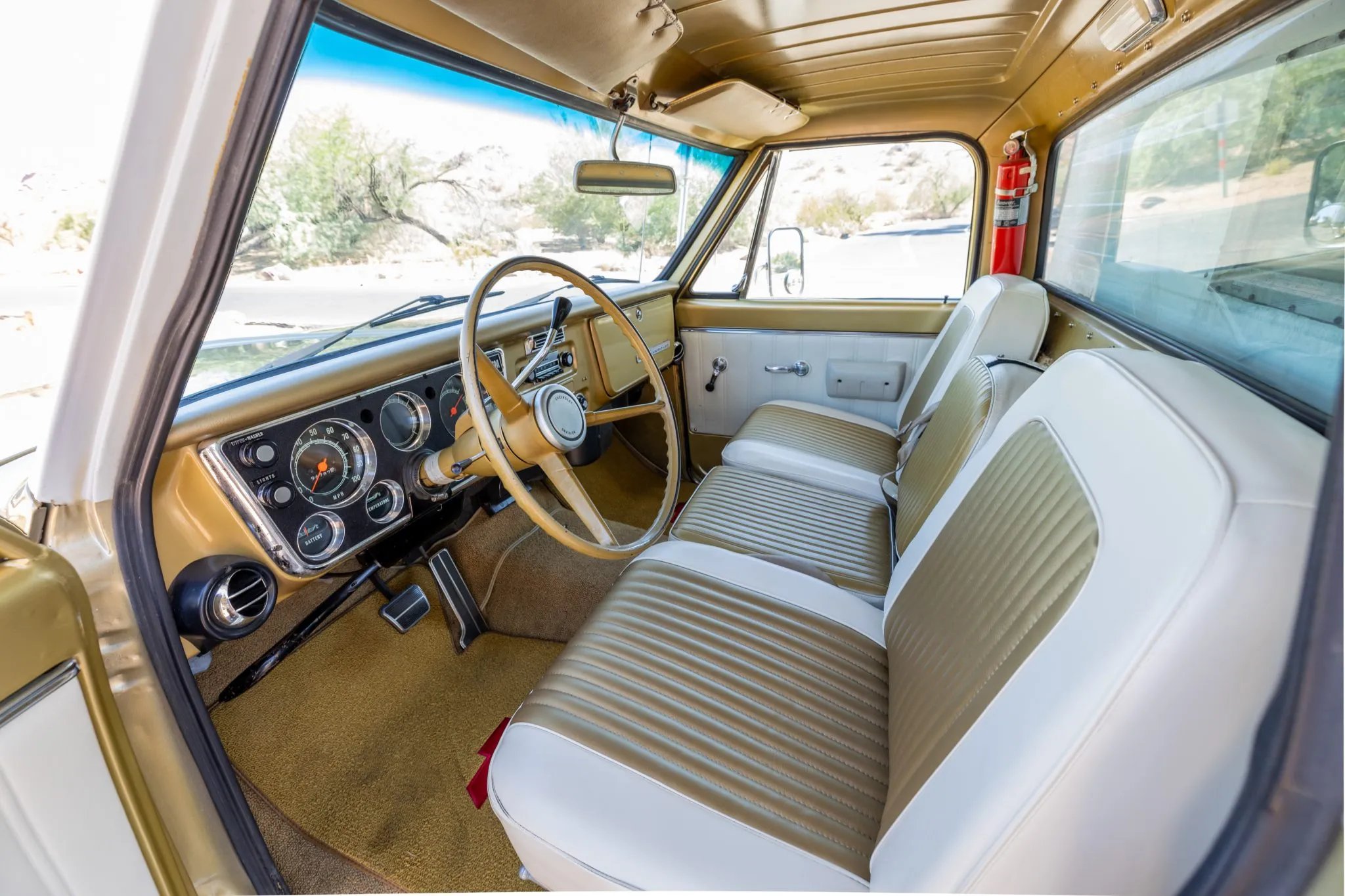 1968 Chevy C20 with a 1966 Del Rey Sky Lounge Camper
