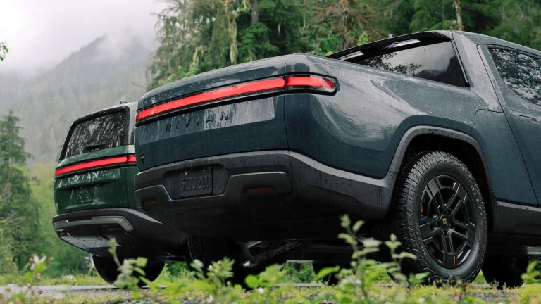 Rivian R1S and R1T rear view