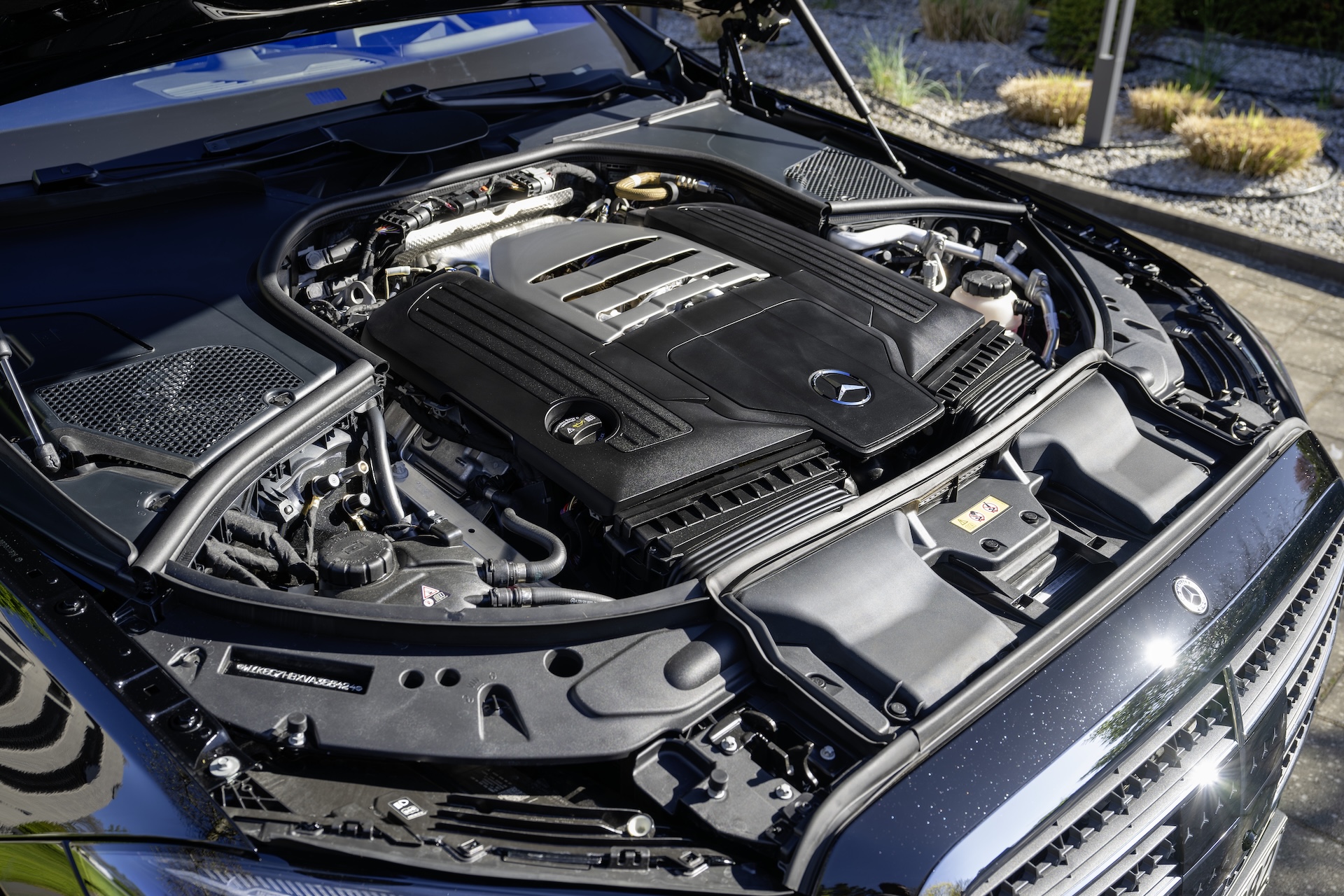 Test Drive Mercedes-Benz S-Class, Baltic Sea, Germany, 2026. Exterior: AMG Line, MANUFAKTUR black sparkling Interieur: Exclusive Nappa Leather, black Mercedes-Benz S580 4MATIC long version | Combined energy consumption: 11.3 - 10.6l/100 km | Combined CO₂ emissions: 258 - 241g/km | CO₂ efficiency class: G1