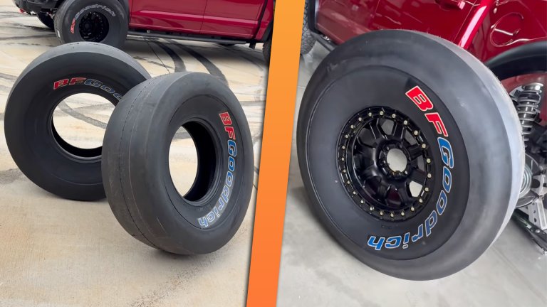 BF Goodrich 39-inch racing slicks
