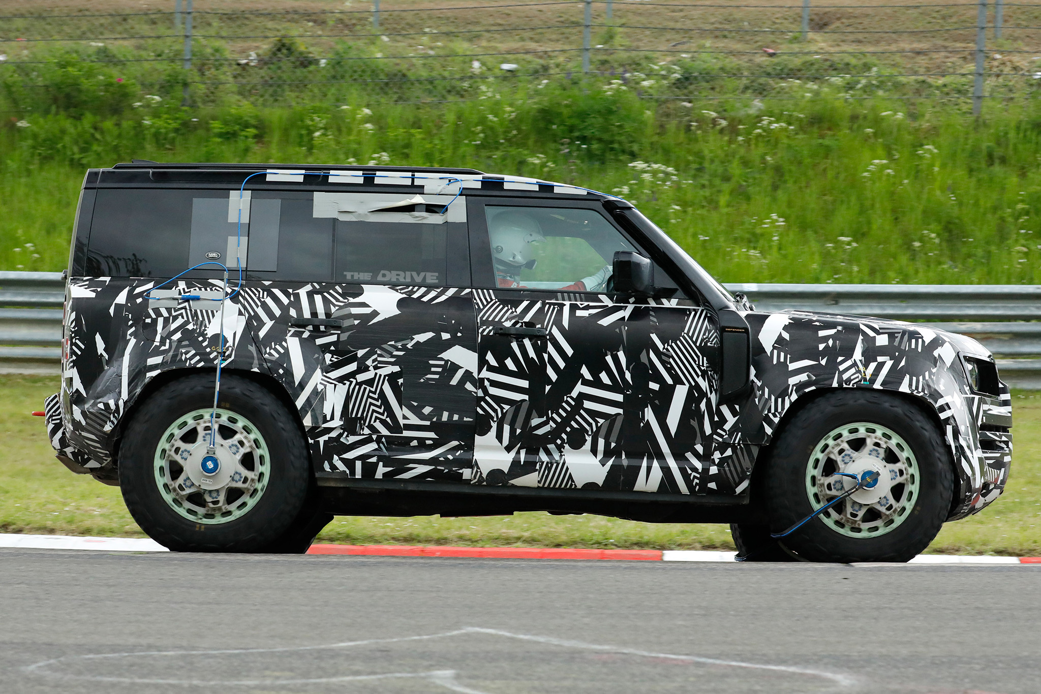 Land Rover Defender prototype on the Nurburgring