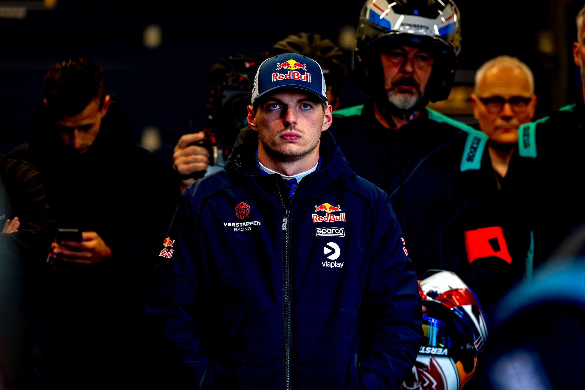 Max Verstappen before his stint during the ADAC RAVENOL 24h Nurburgring in Nurburg, Germany, on May 17, 2026. (Photo by Jack Brekelmans/EYE4IMAGES/NurPhoto via Getty Images)