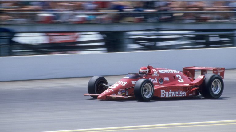 Auto Racing: Indianapolis 500: Bobby Rahal (3) in action, leading race at Indianapolis Motor Speedway. Indianapolis, IN 5/31/1986 CREDIT: Heinz Kluetmeier (Photo by Heinz Kluetmeier /Sports Illustrated/Getty Images) (Set Number: X33207 TK2 )