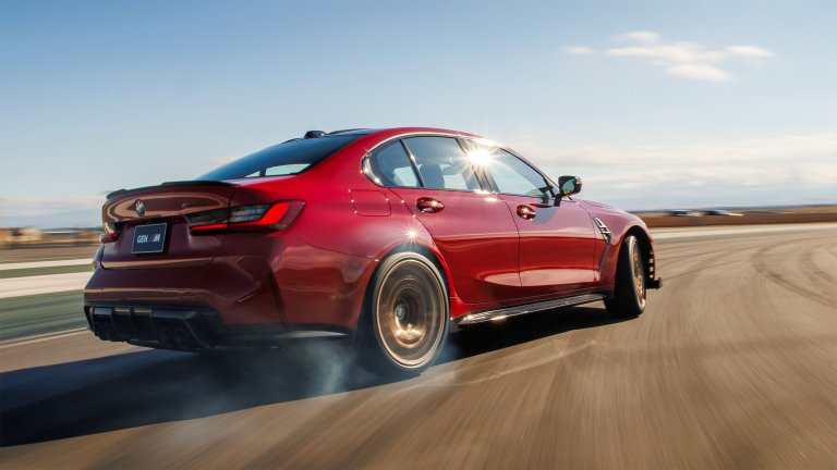 BMW M3 CS drifting