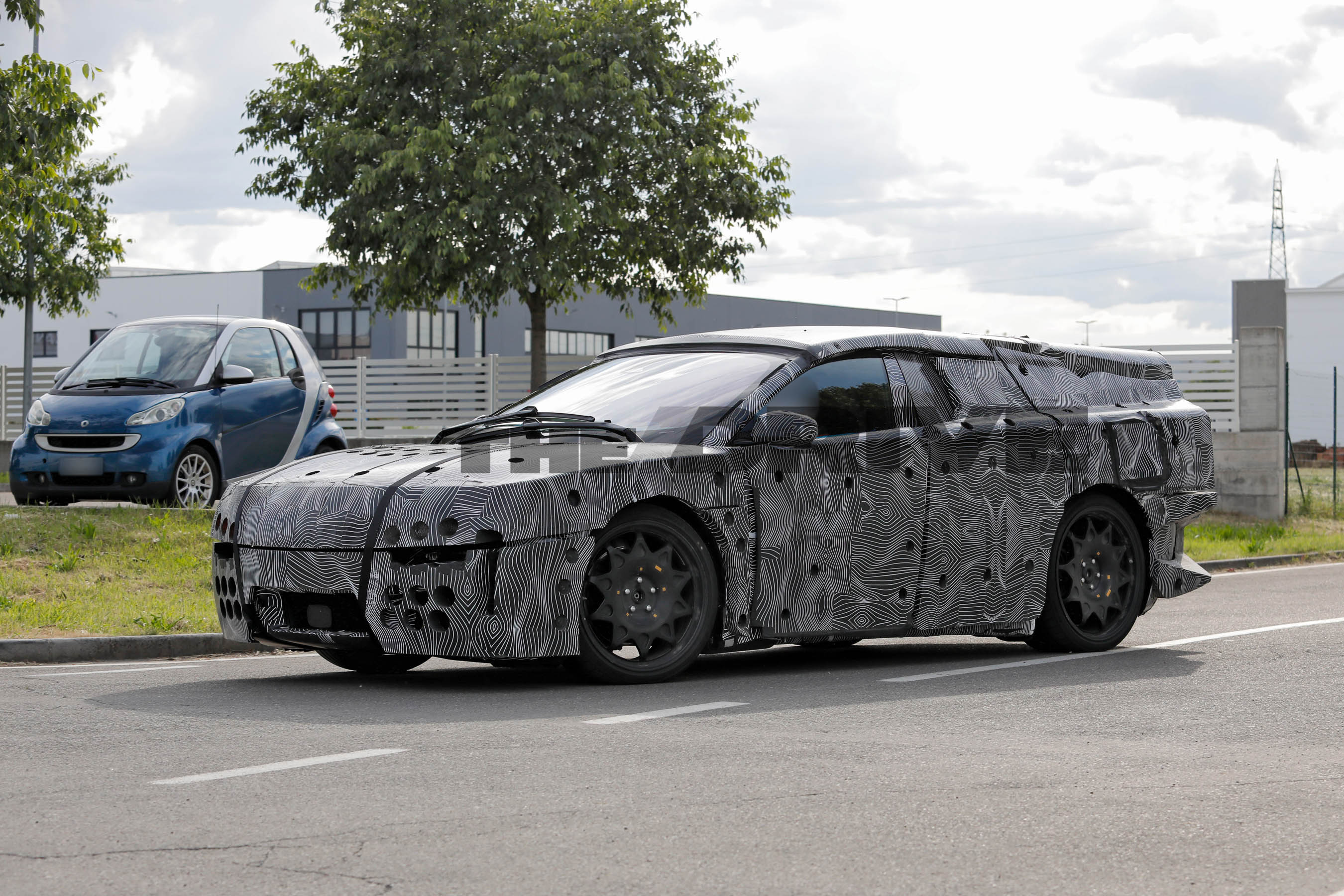 Electric Ferrari Luce spy shots