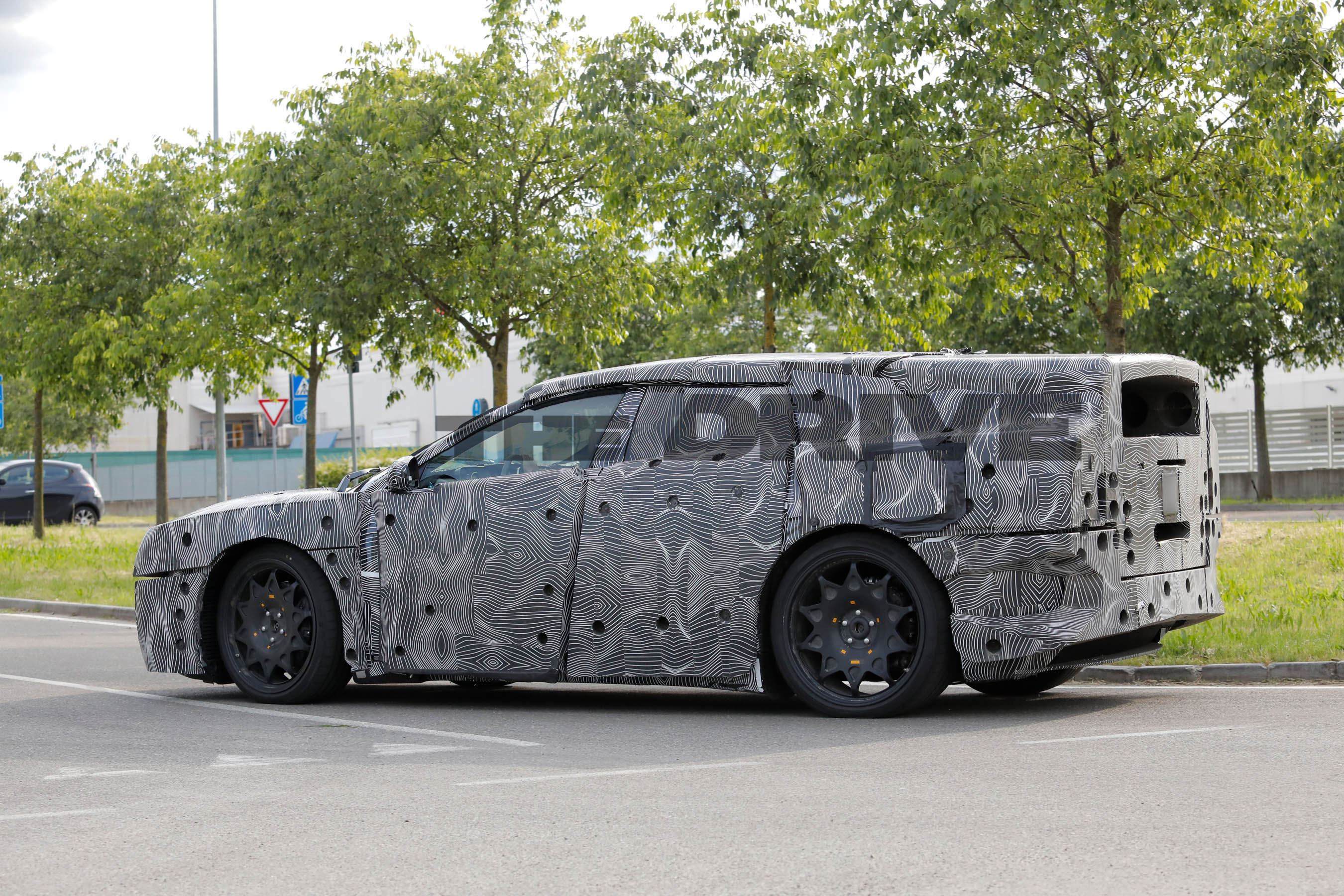 Electric Ferrari Luce spy shots