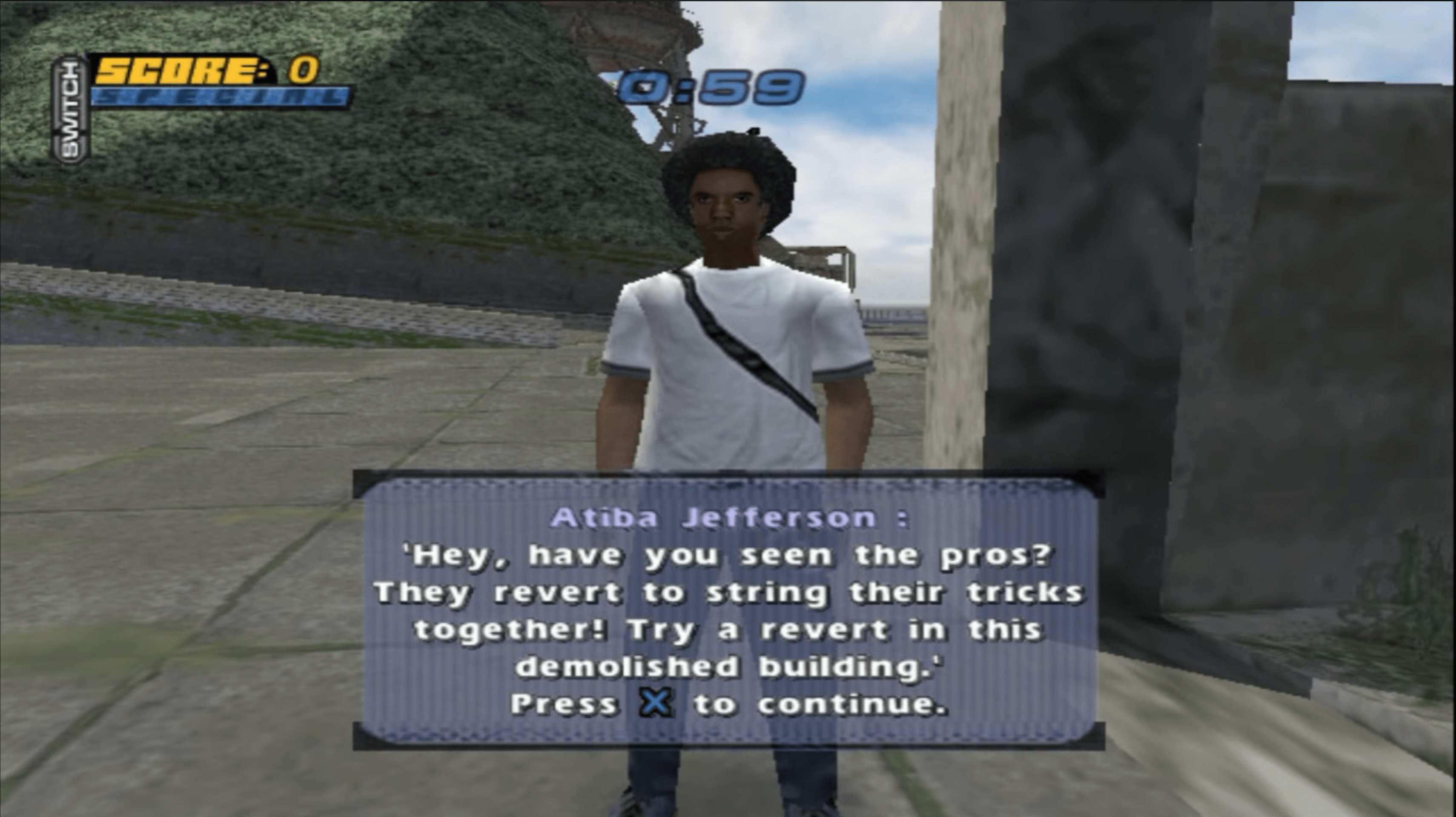 Atiba Jefferson in Tony Hawk's Pro Skater 4