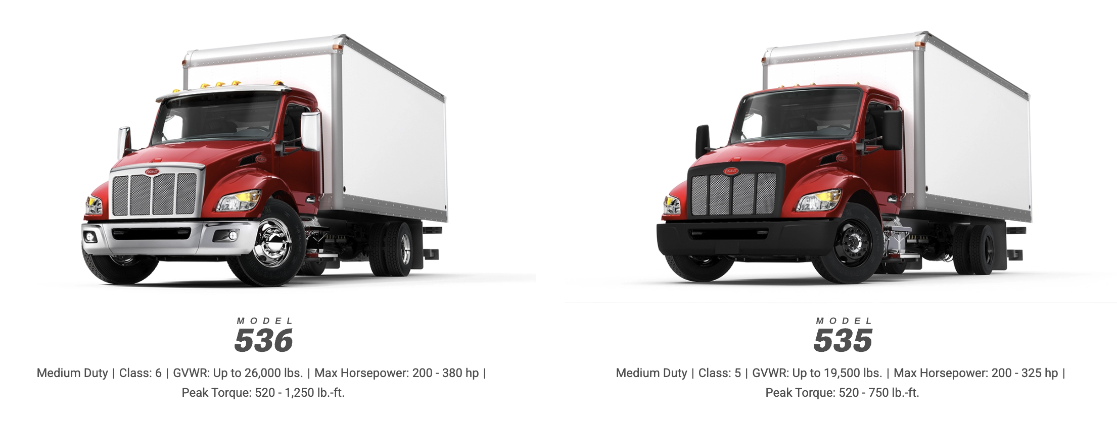 Peterbilt Model 535 and 536