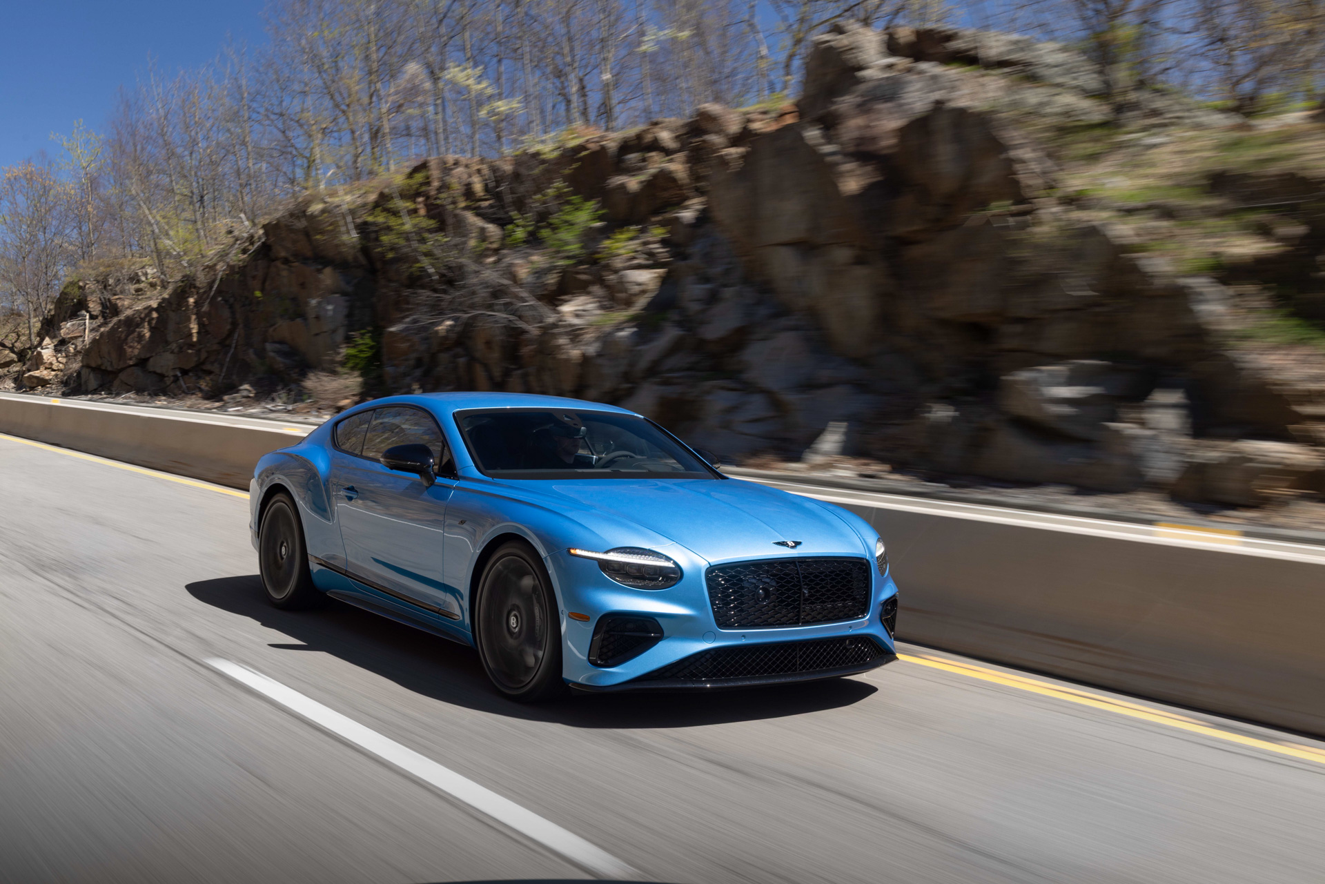 Bentley Continental GT S, Kingfisher blue. 