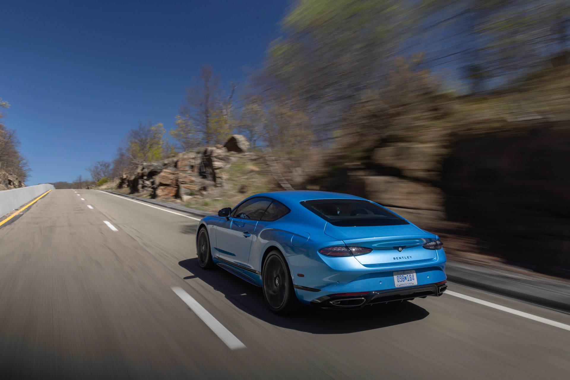 Bentley Continental GT S, Kingfisher blue. 