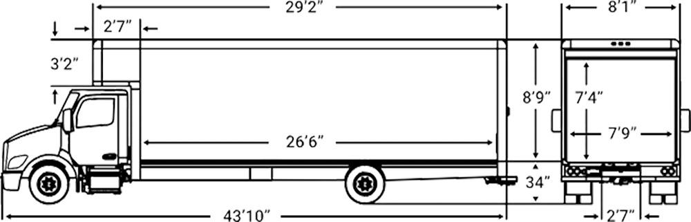 U-Haul EM 29 spec diagram
