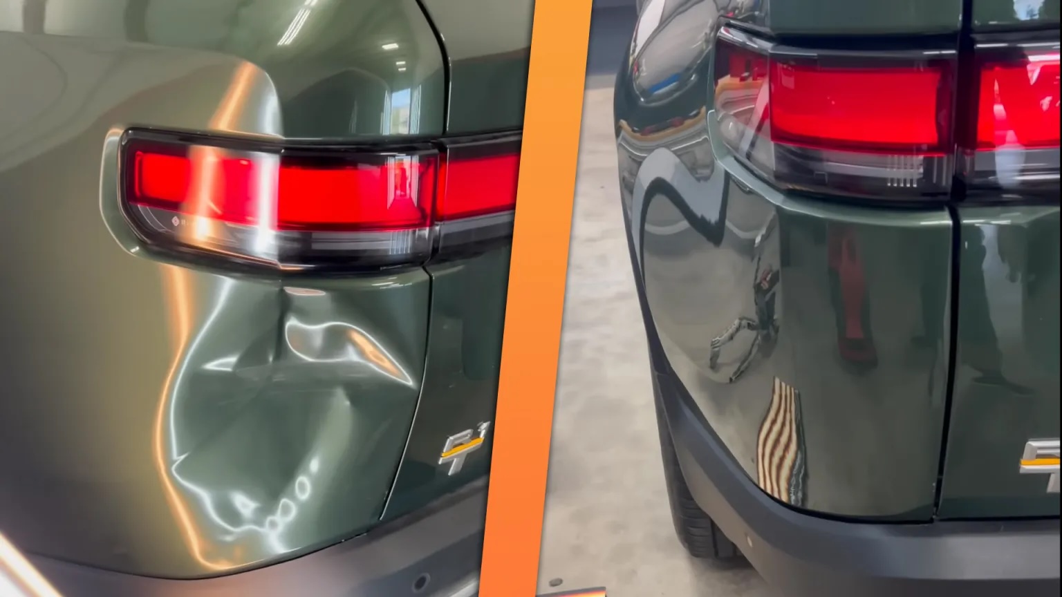 Rivian R1T Dent