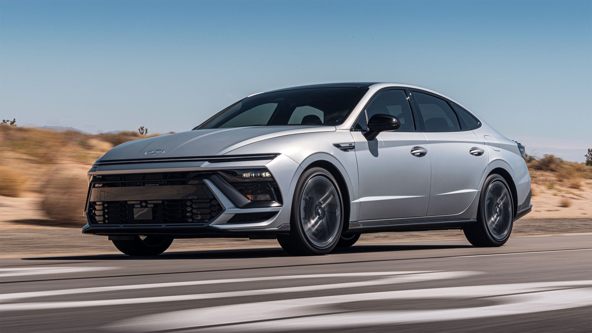 Hyundai Sonata N-Line on road