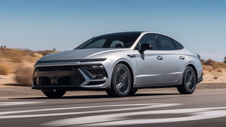 Hyundai Sonata N-Line on road