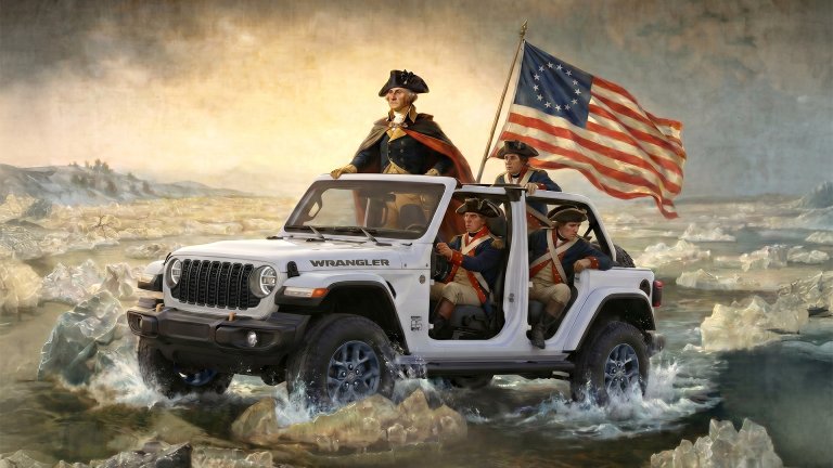 Jeep's AI-generated contest image