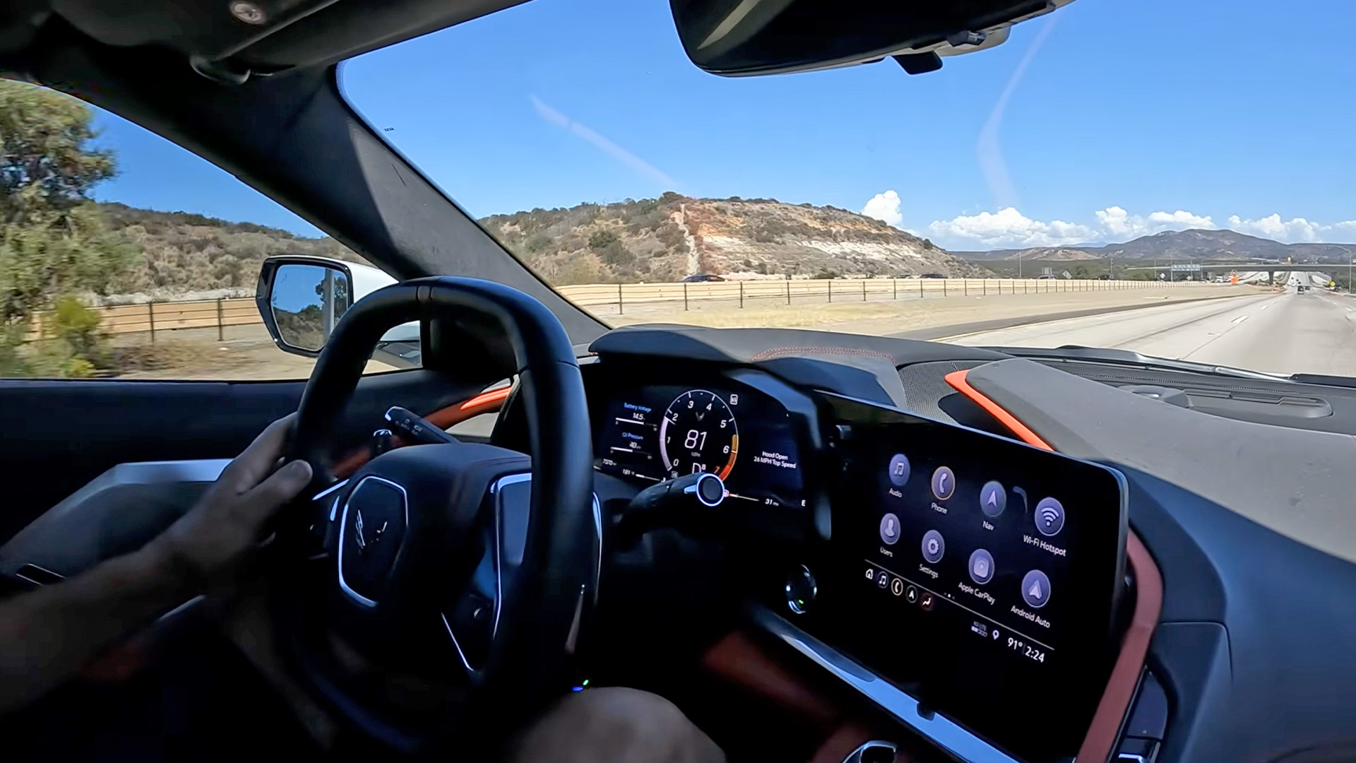 World's First 8.1L Big Block C8 Corvette Finally Hits the Freeway