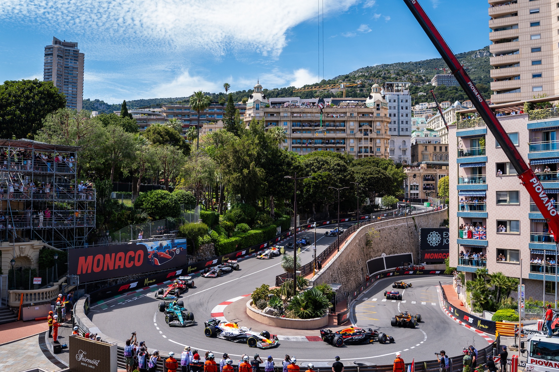 MONACO - 2025/05/25: Drivers compete during the race of the Formula 1 Monaco Grand Prix 2025. (Photo by Luca Martini/SOPA Images/LightRocket via Getty Images)
