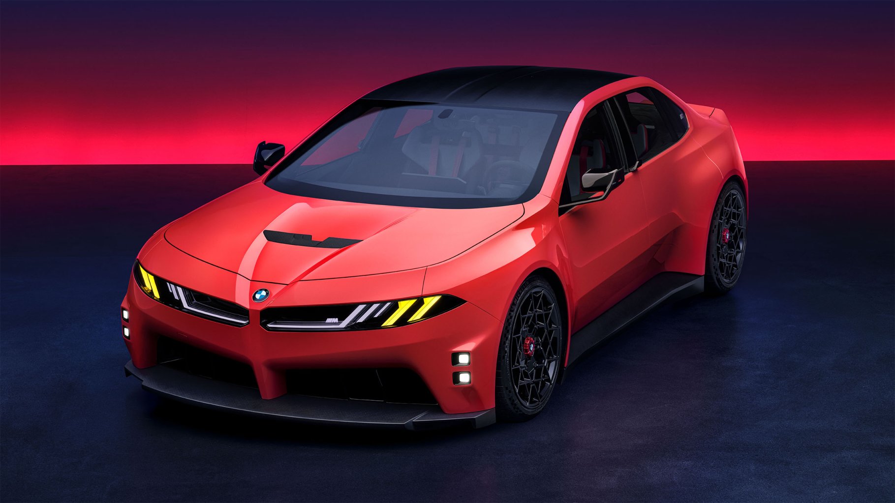 BMW M Neue Klasse Concept in studio front 3/4 view