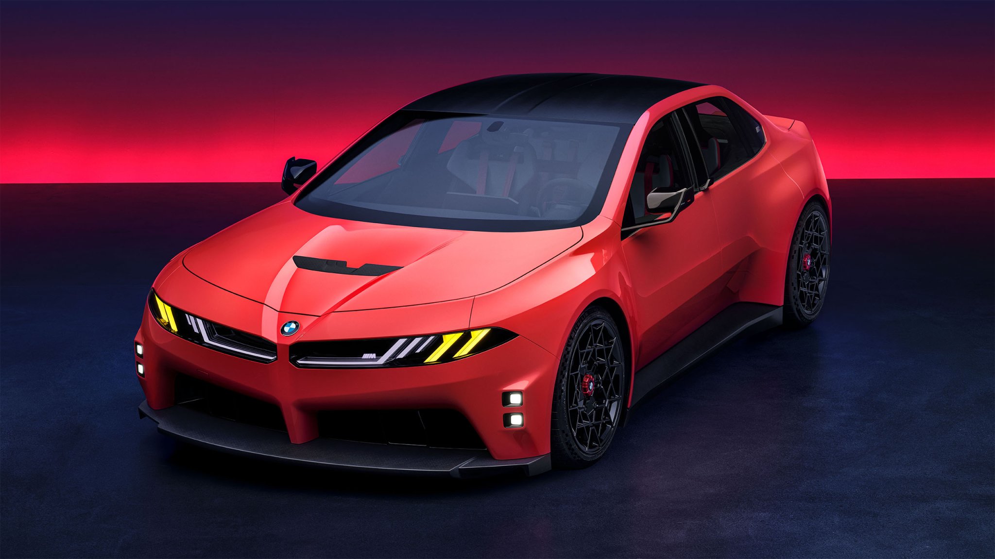 BMW M Neue Klasse Concept in studio front 3/4 view