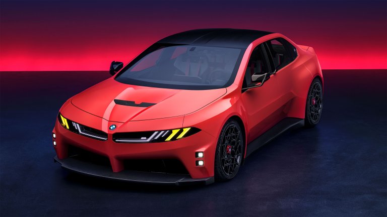 BMW M Neue Klasse Concept in studio front 3/4 view