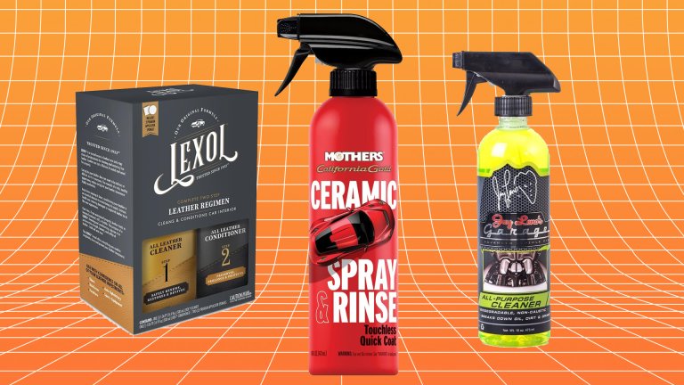 Car cleaning products on sale.