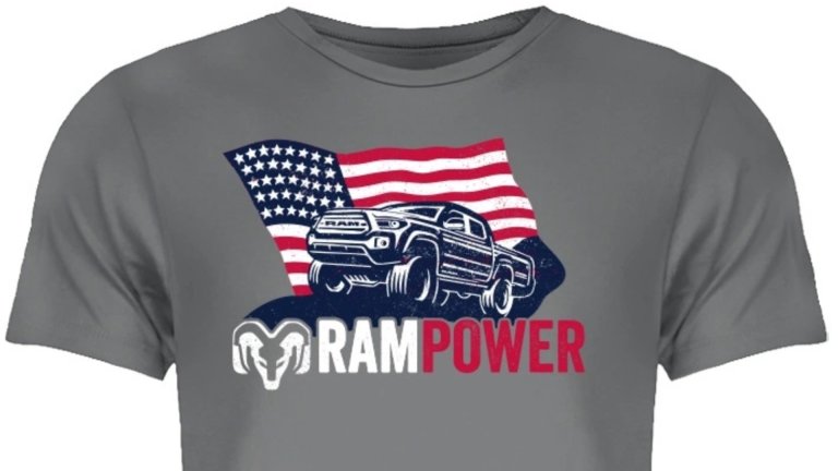 Ram Tried Selling a ‘Patriotic T-Shirt’ With an AI-Generated Tacoma and Botched American Flag