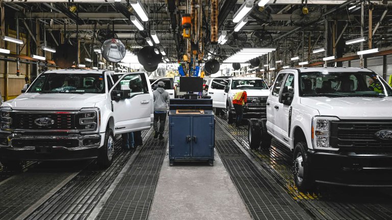 Ford trucks in production