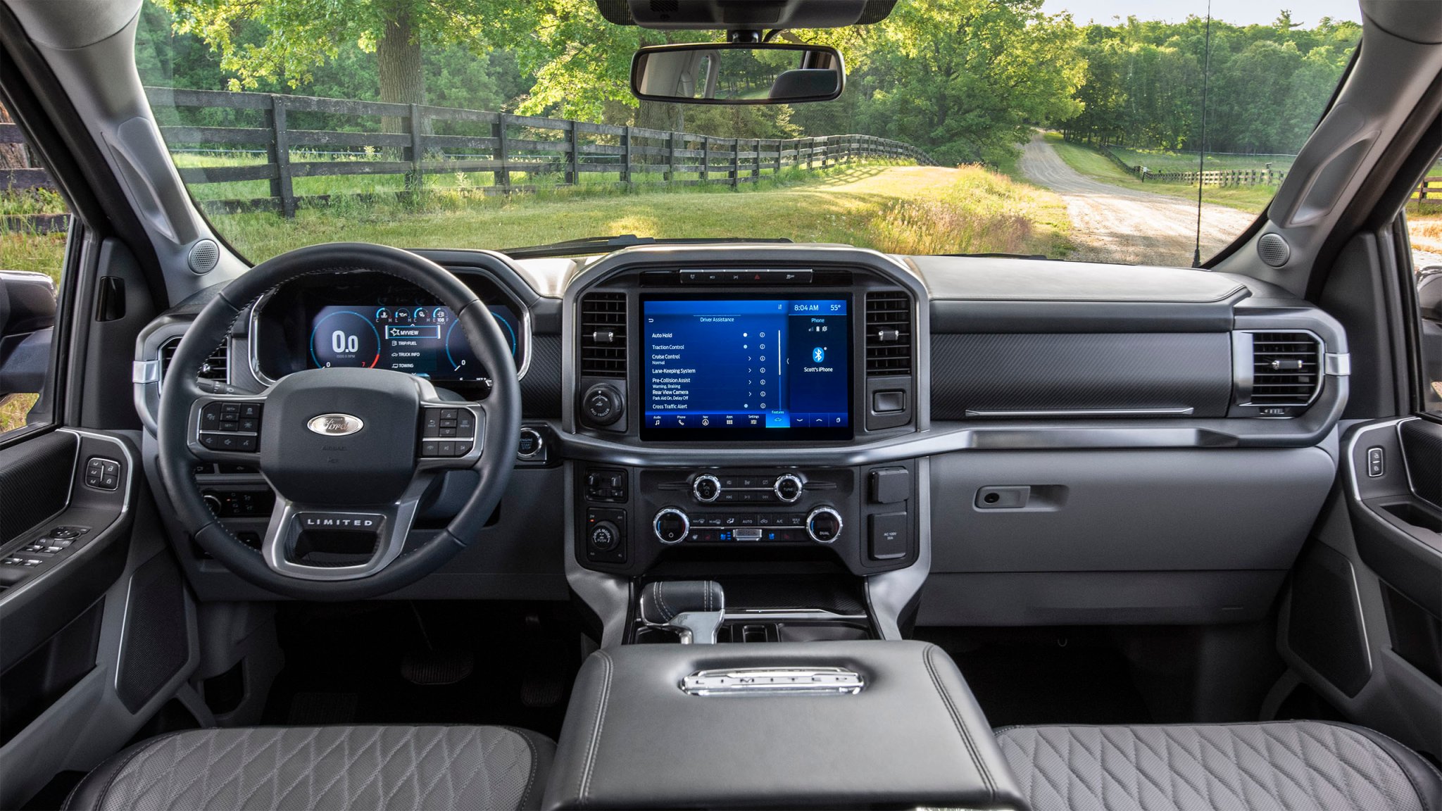 2021 Ford F-150 interior dashboard view