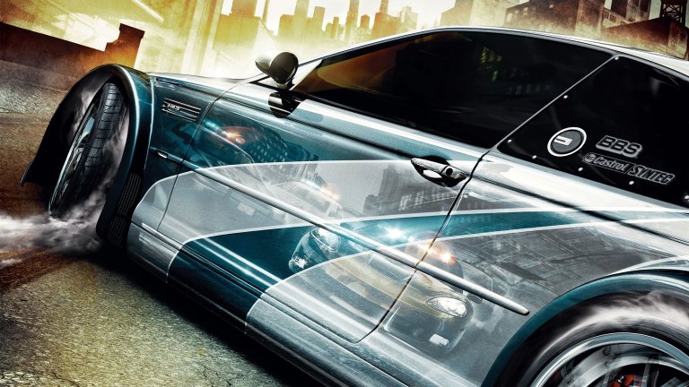 Need for Speed Most Wanted cover art showing side of BMW M3 GTR