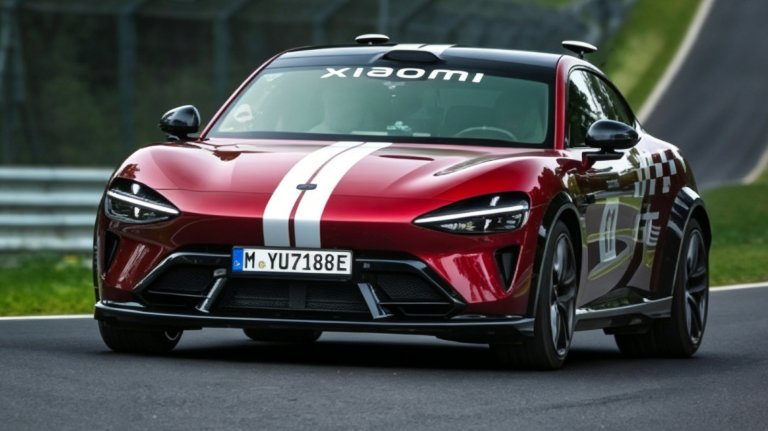 Xiaomi YU7 GT setting autonomous Nurburgring lap.