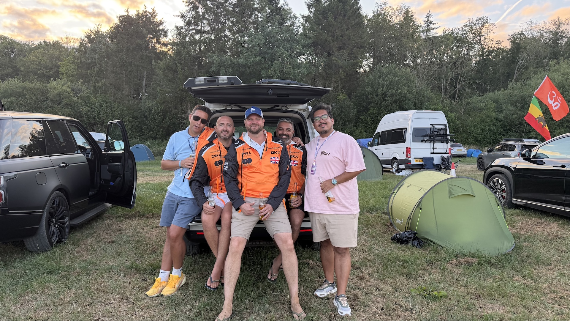 F1 fans at Silverstone.