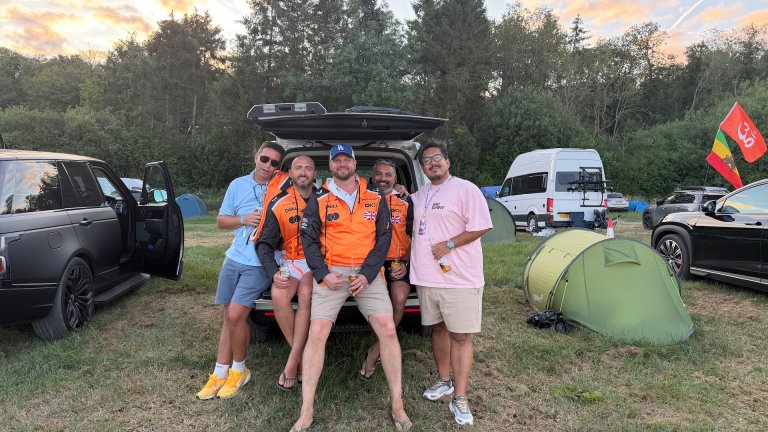 F1 fans at Silverstone.