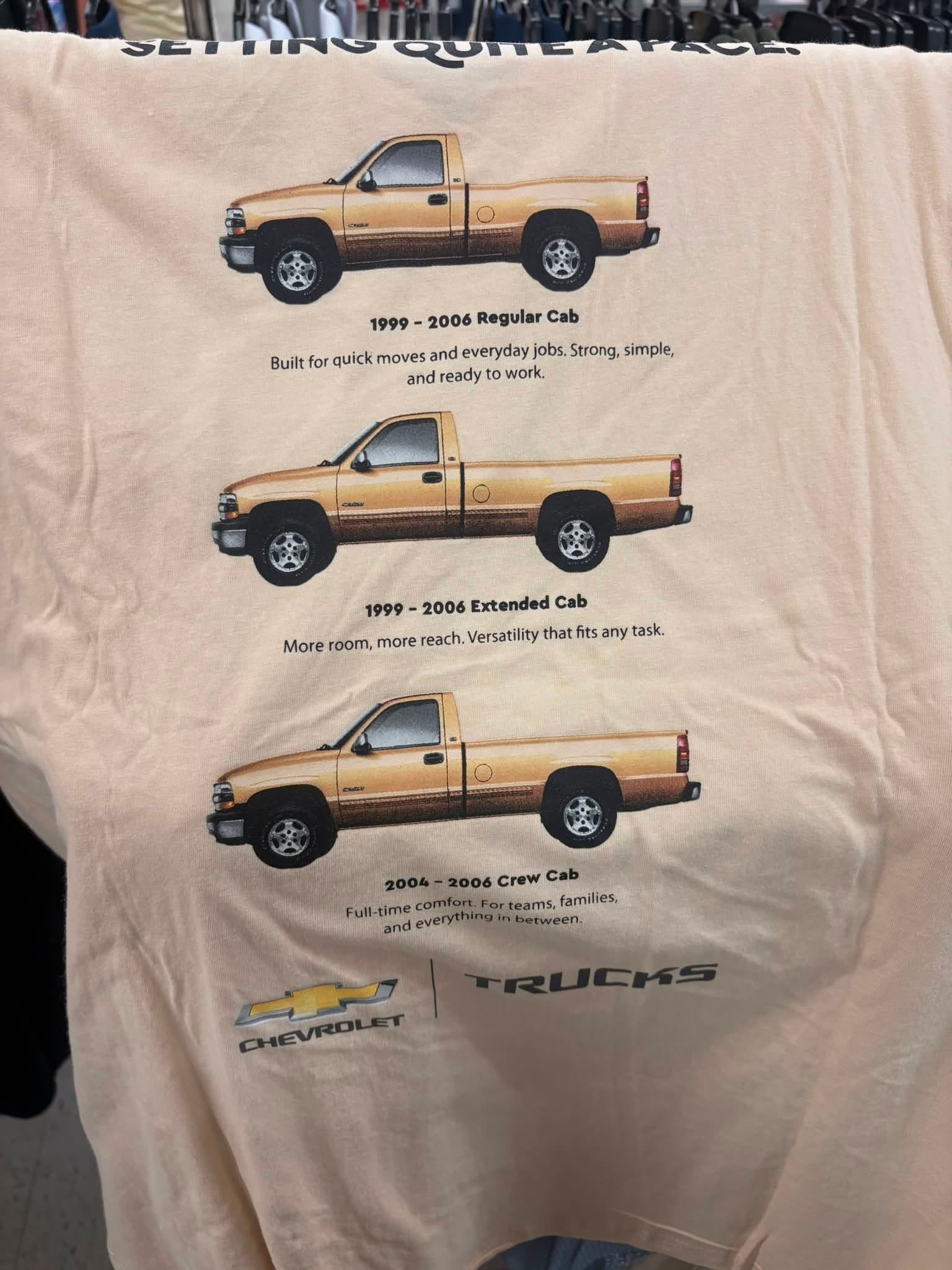 AI-designed Chevy trucks t-shirt