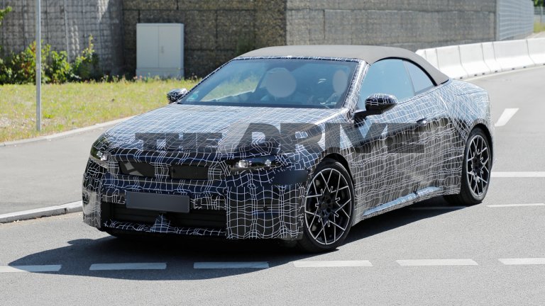 BMW i4 Cabrio Spied.