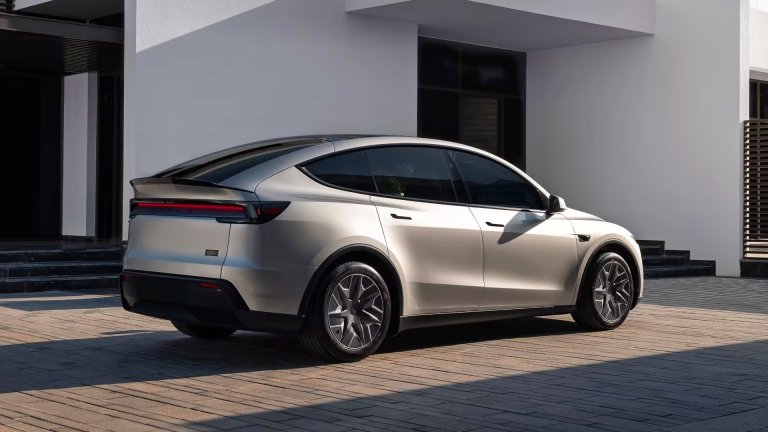 Tesla Model Y L rear three-quarter view