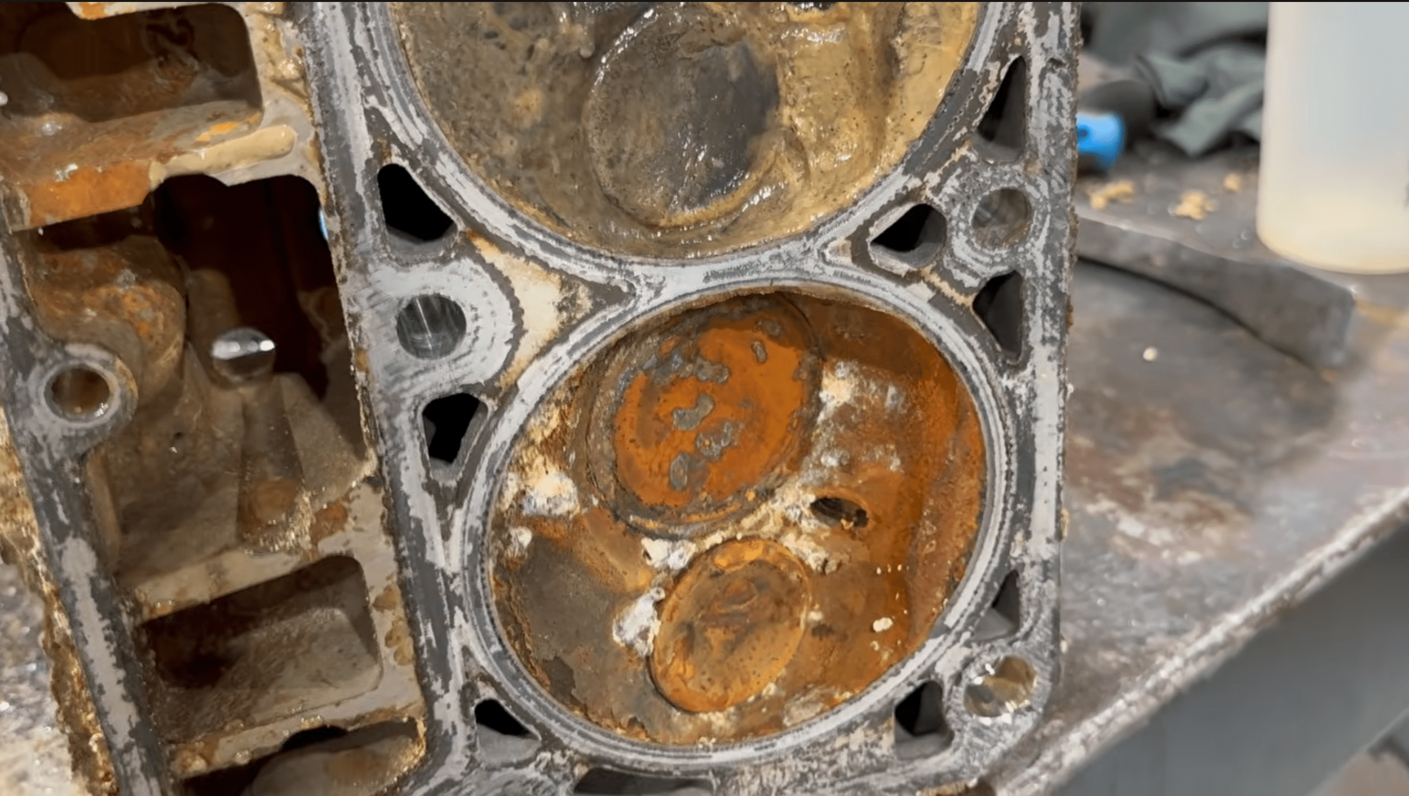 Flooded GM 6.2L V8 teardown