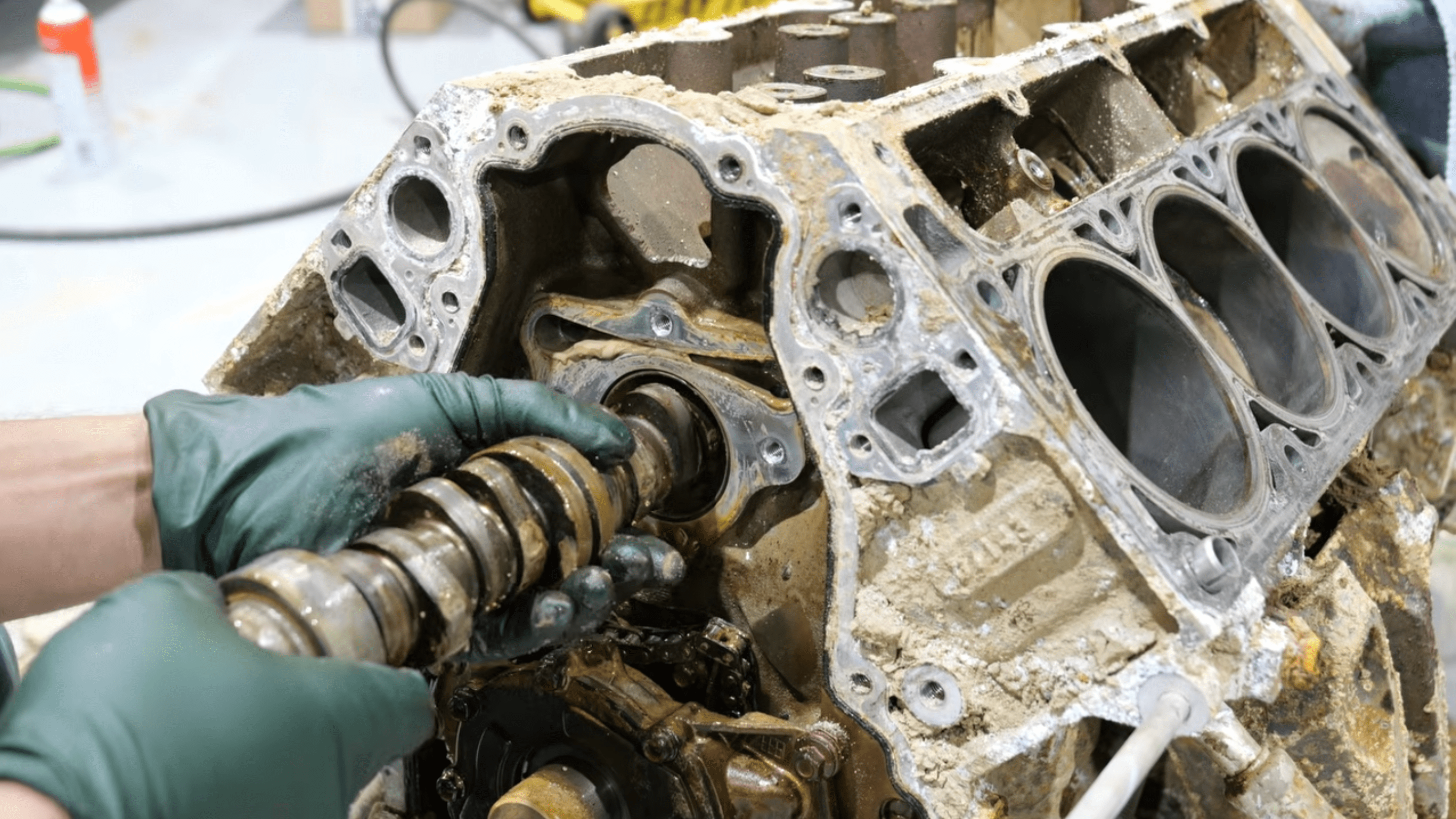 Flooded GM 6.2L V8 teardown