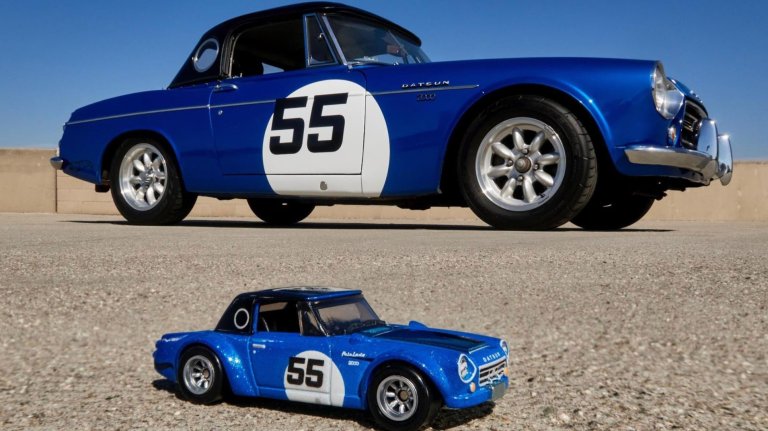 1967.5 Datsun 2000 Roadster with matching Hot Wheels